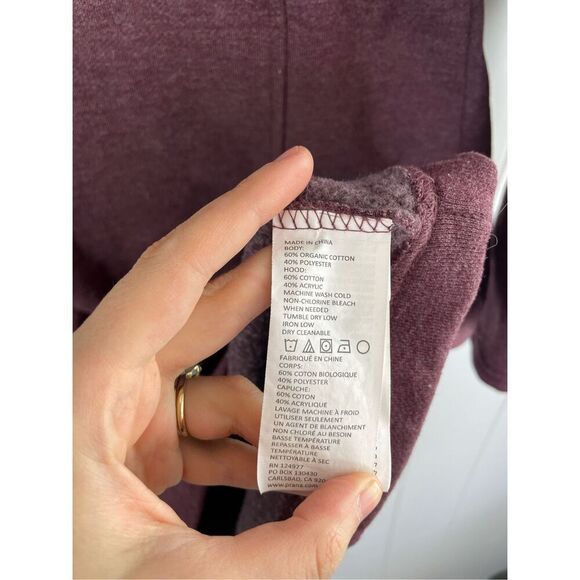 Prana Maud Dress Sweater Hooded in Purple Size S - Picture 4 of 9